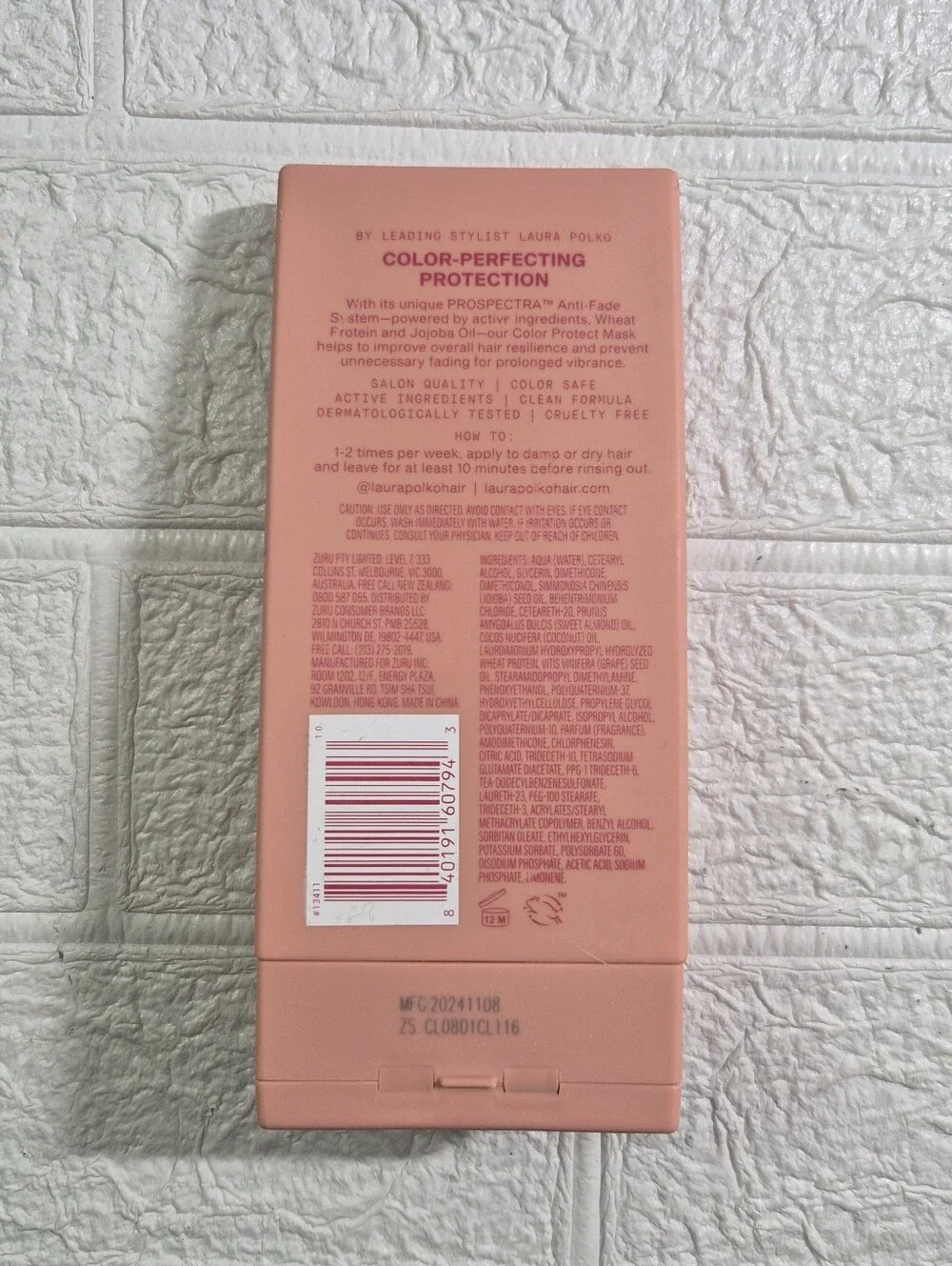 Laura Polko Color Protect Hair Mask 7.6 Fl Oz Color Treated Hair